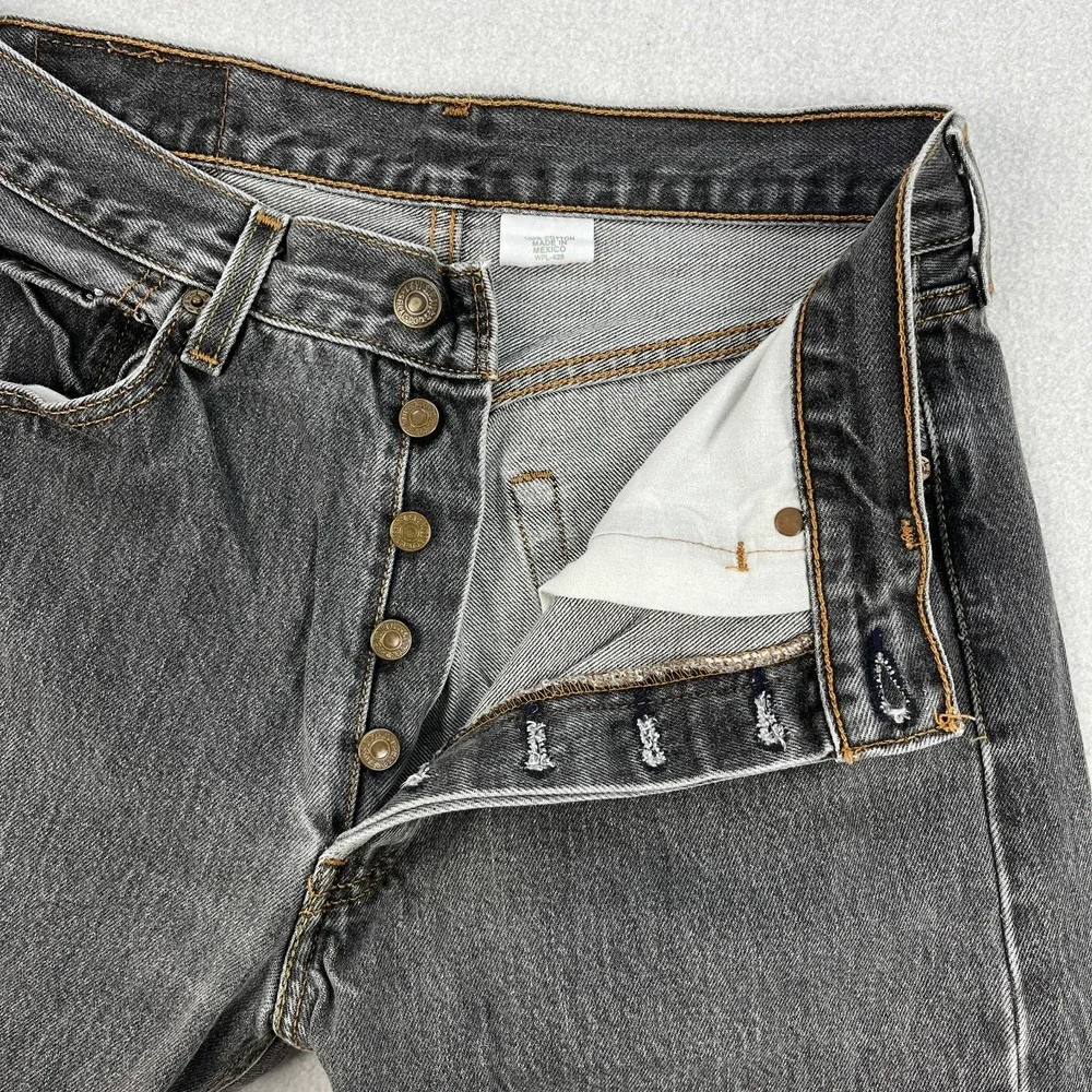 Vintage Levis 501xx Jeans Mens 32x34 *Fits 30x30 Faded Black 90s Y2K Mexico